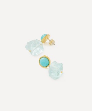 Lizzie Fortunato - Gold-Plated Glacier Bay Drop Earrings image number 1