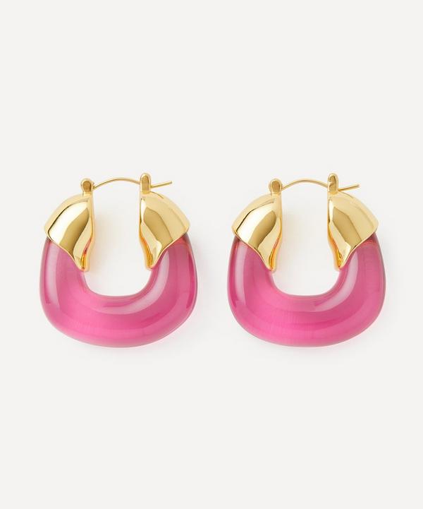Lizzie Fortunato - Gold-Plated Organic Hoop Earrings