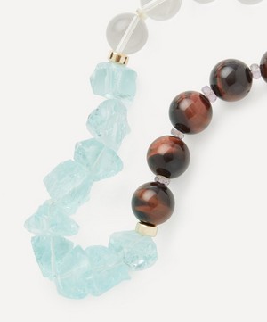 Lizzie Fortunato - Gold-Plated Glacier Bay Bead Necklace image number 1