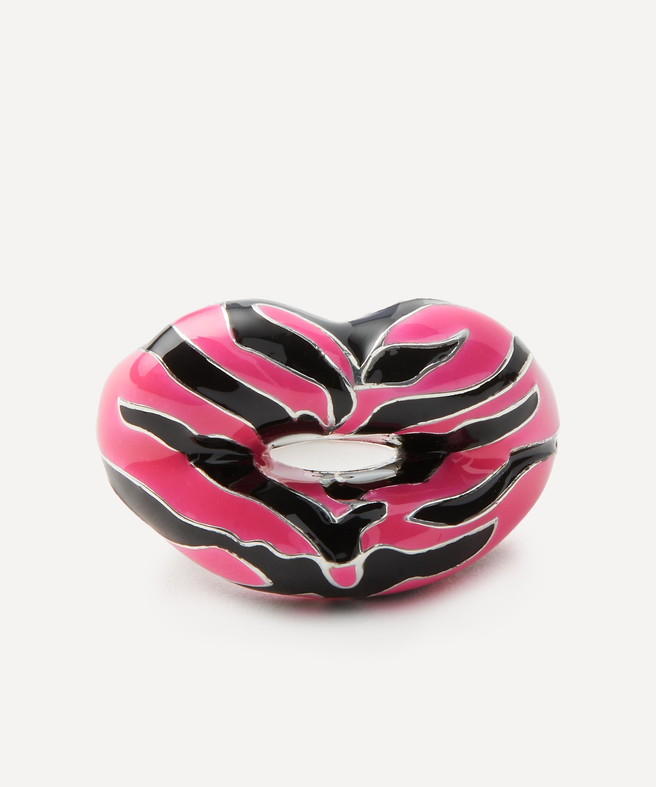 Solange Azagury-Partridge - Limited Edition Neon Pink Tiger Hotlips Ring