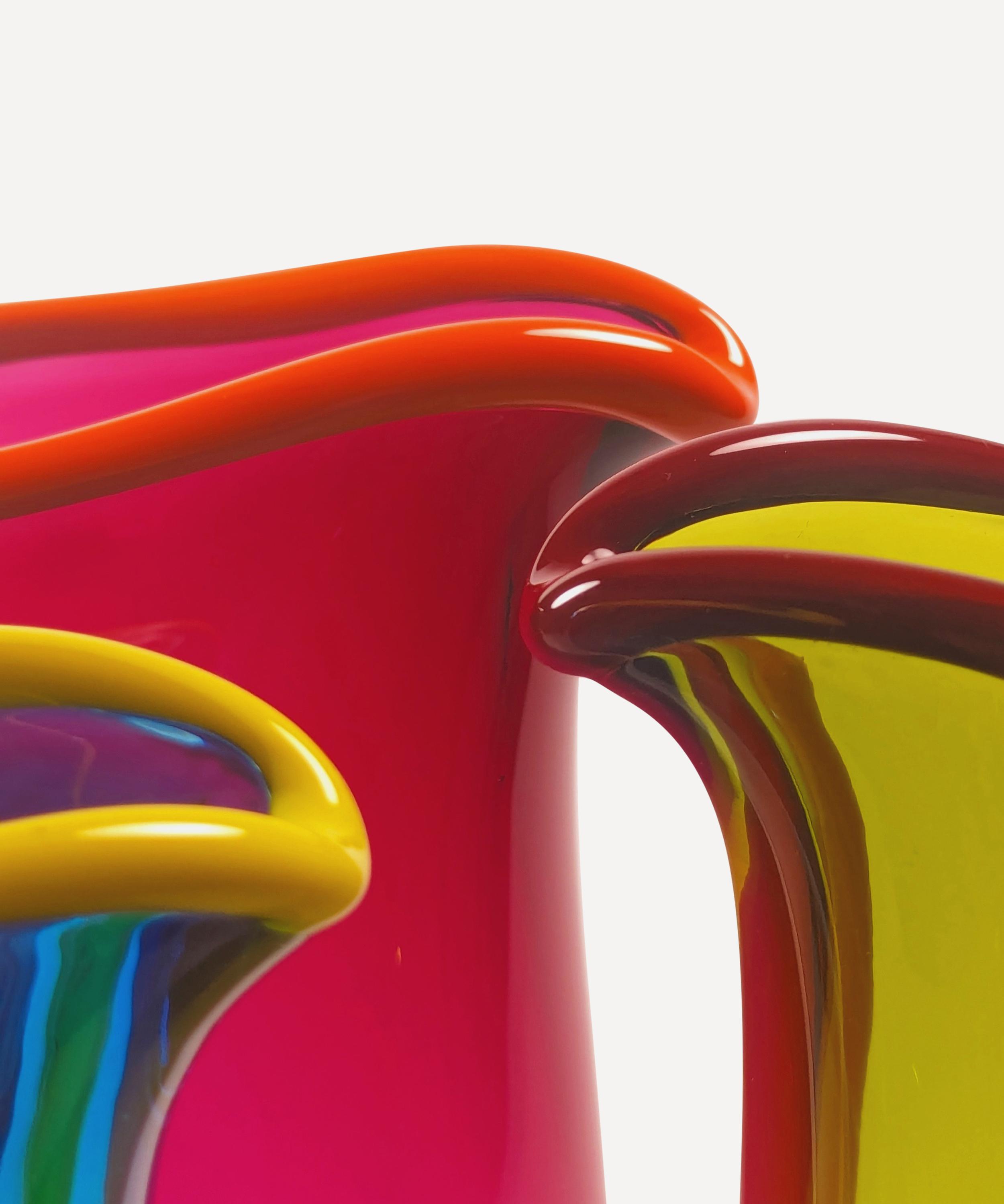 Stewart Hearn - Rainbow Rim Conical Jug image number 1