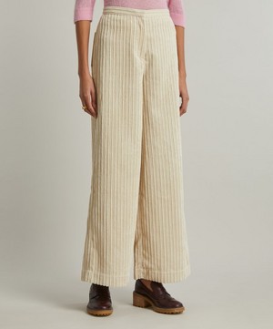 Sessùn - Cap East Ribbed Corduroy Flared Trousers image number 2