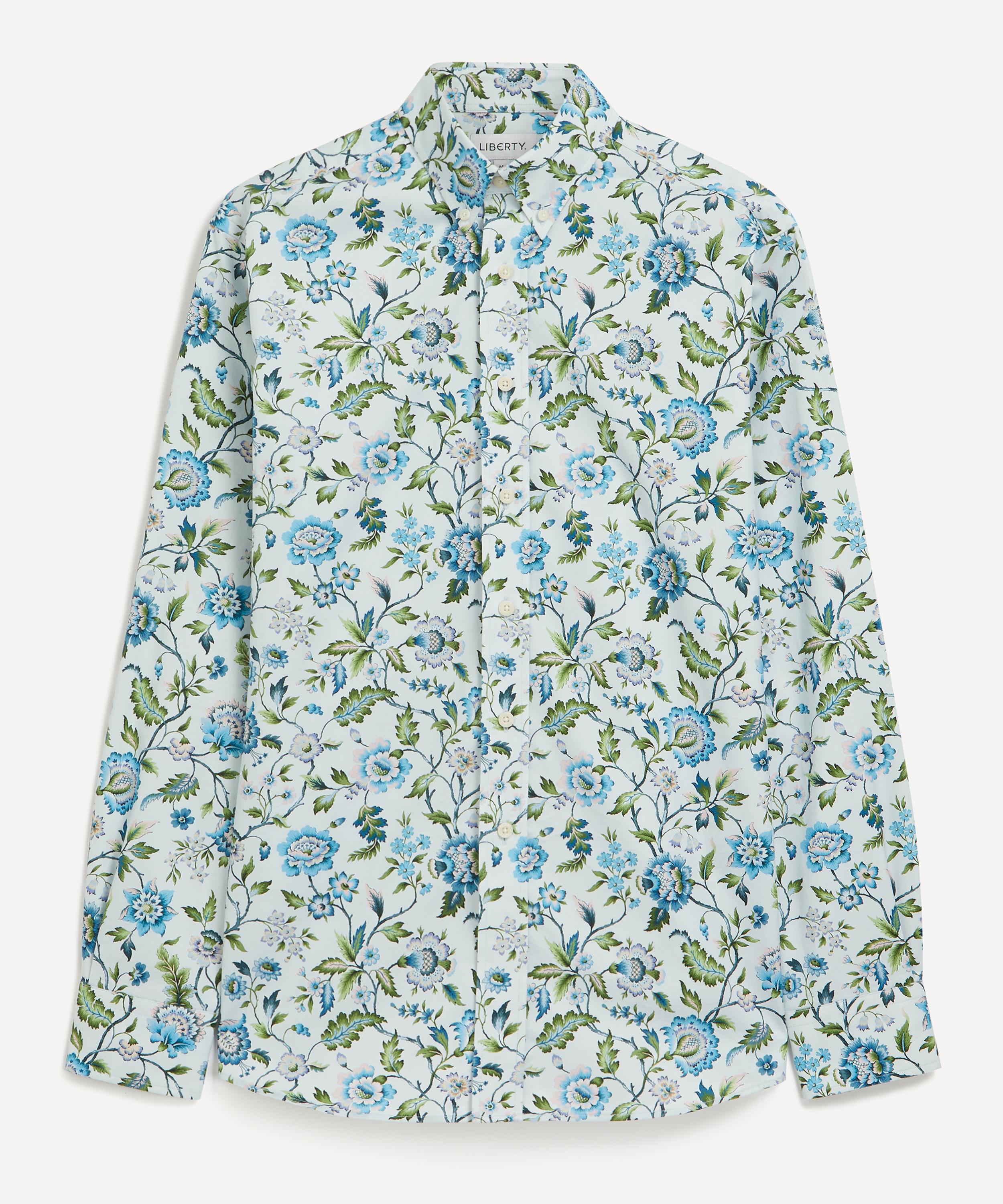 Liberty - Alex Cotton Twill Shirt in Eva Belle