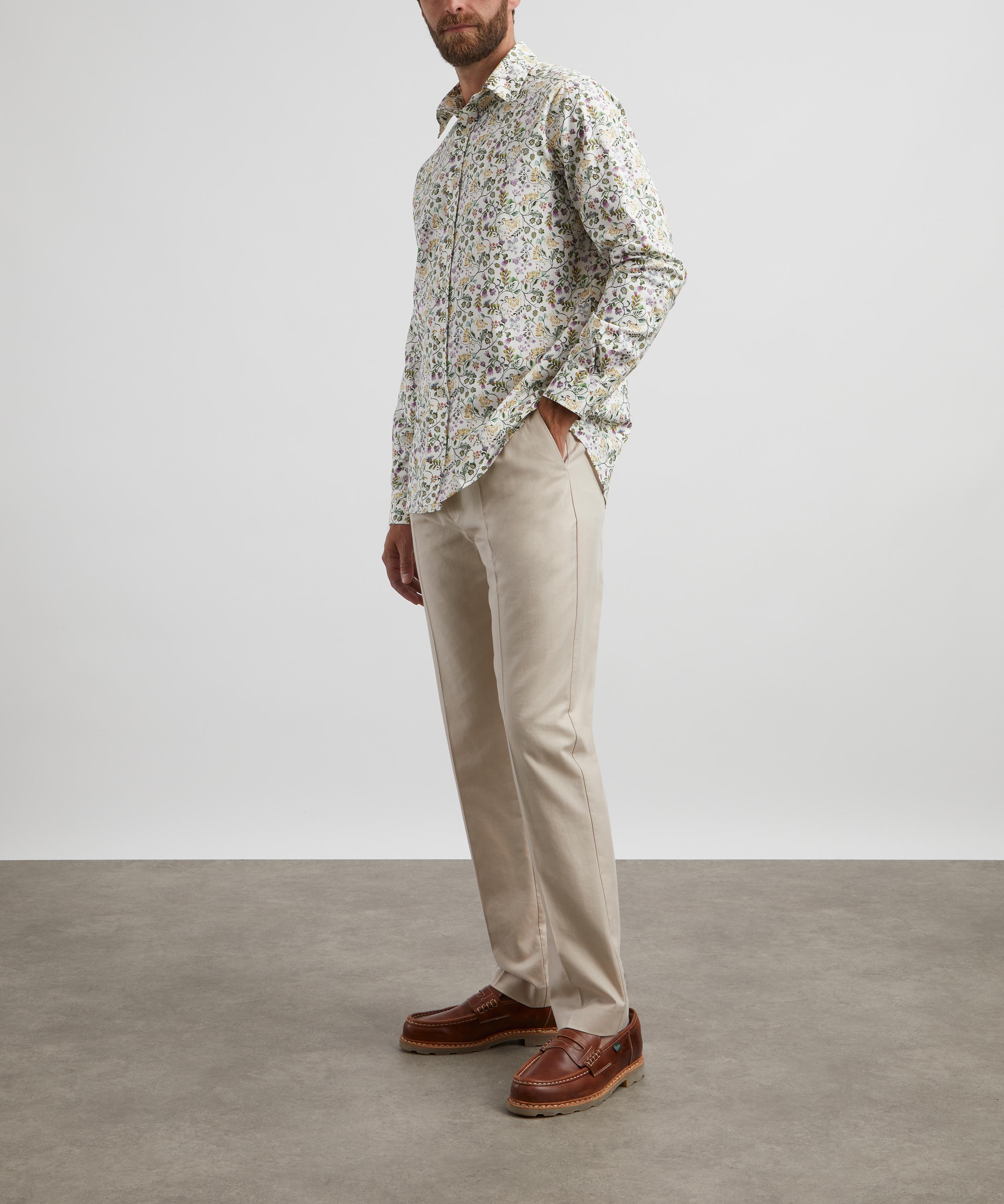 Liberty - Alex Cotton Stowe Twill Shirt in Nordic Honey  image number 1