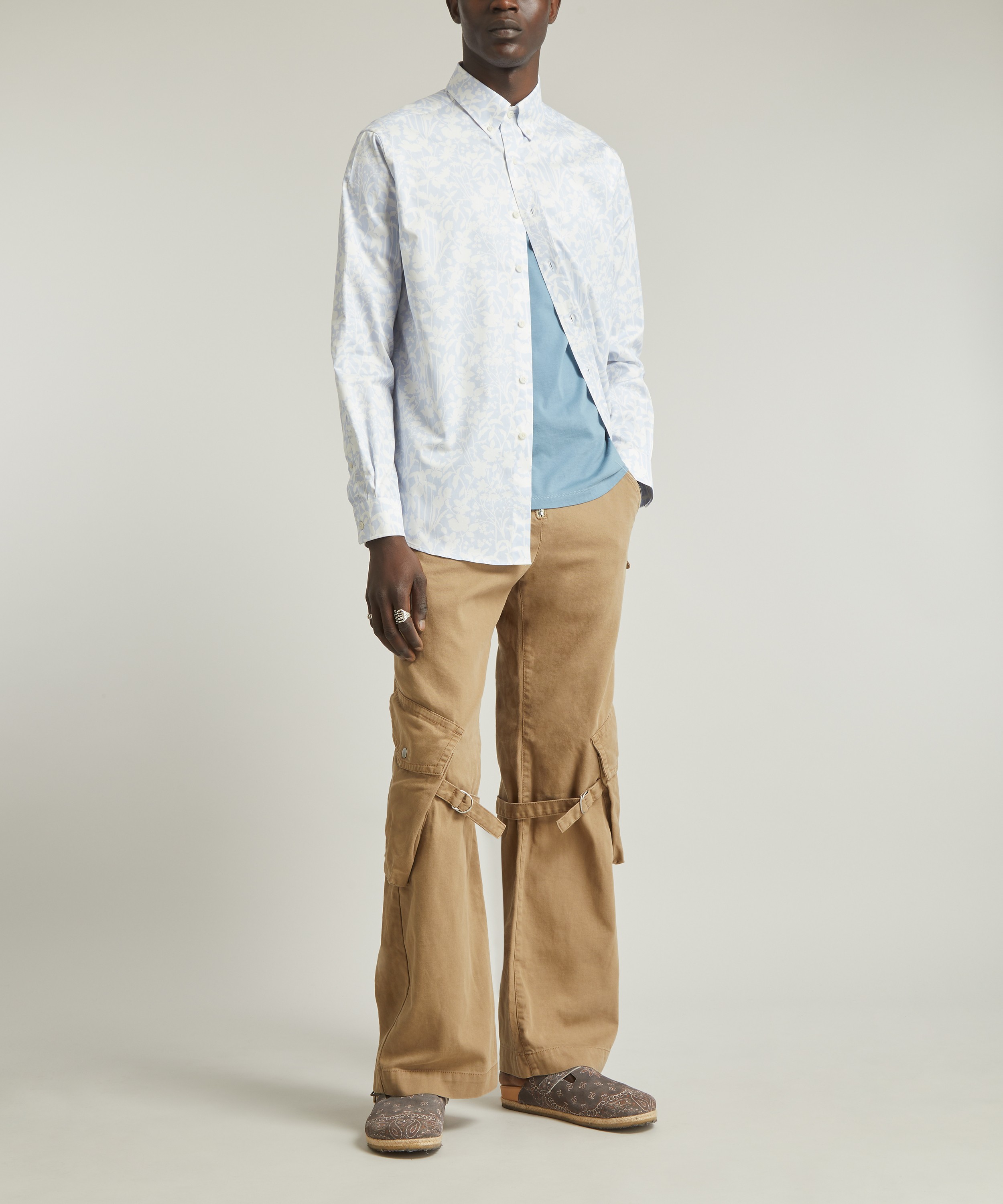 Liberty - Alex Stowe Cotton Twill Shirt in Ophelia’s Silhouette  image number 5