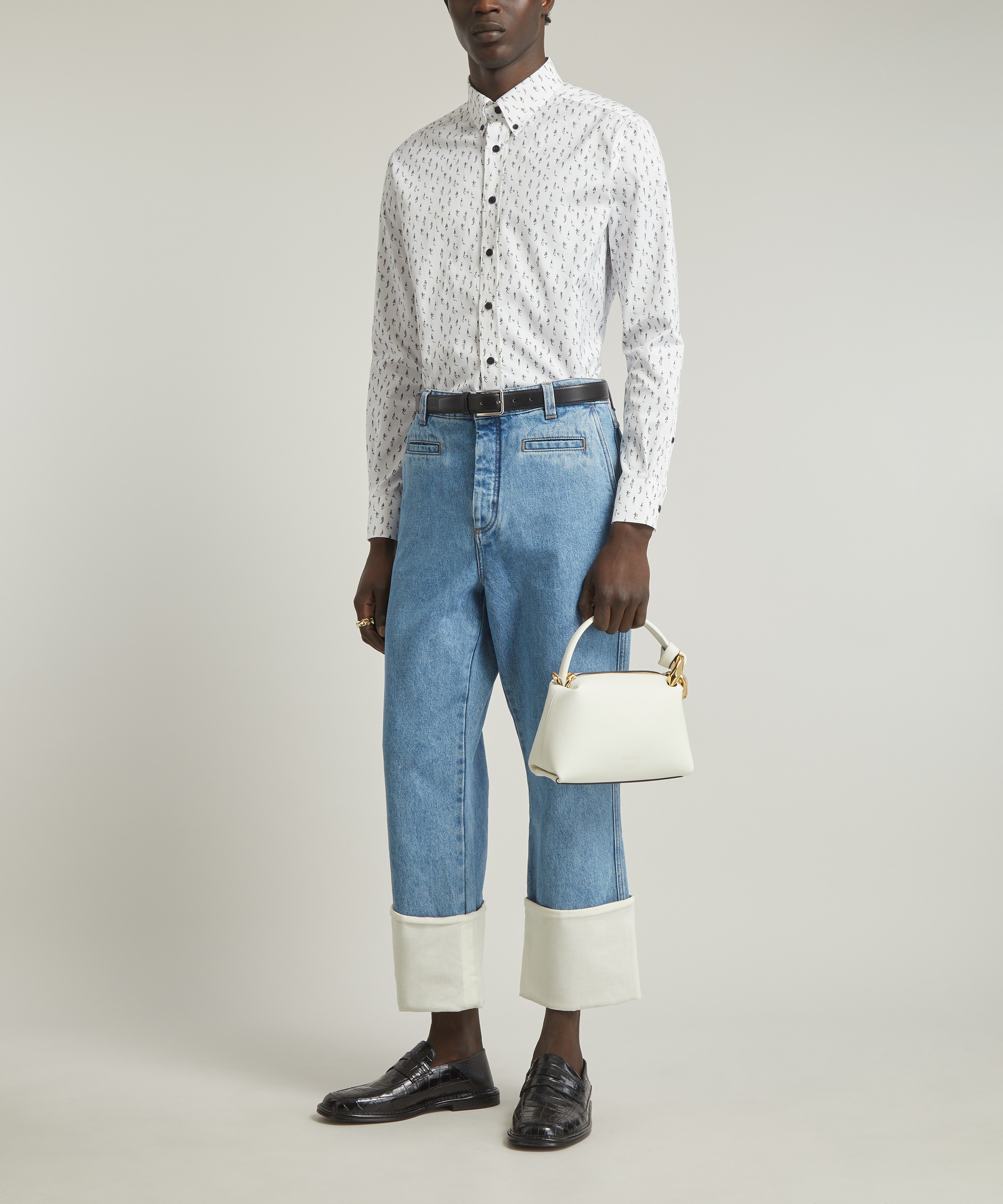 Liberty - Alex Stowe Cotton Twill Shirt in Pedestrians image number 5