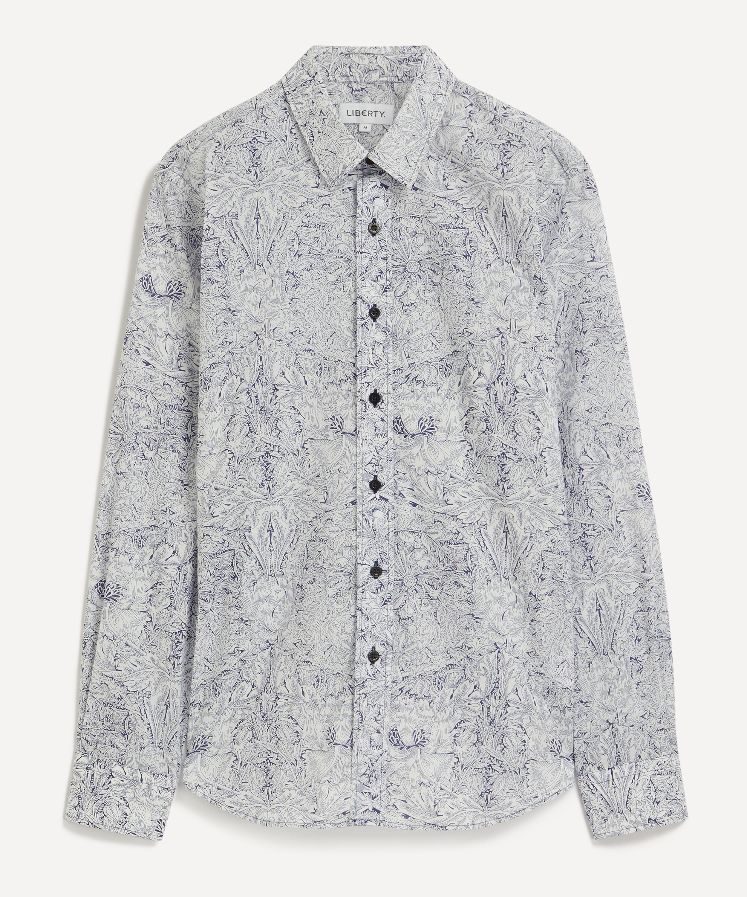 Liberty - Classic Fit Tana Lawn™ Shirt in Indigo Morris image number 0