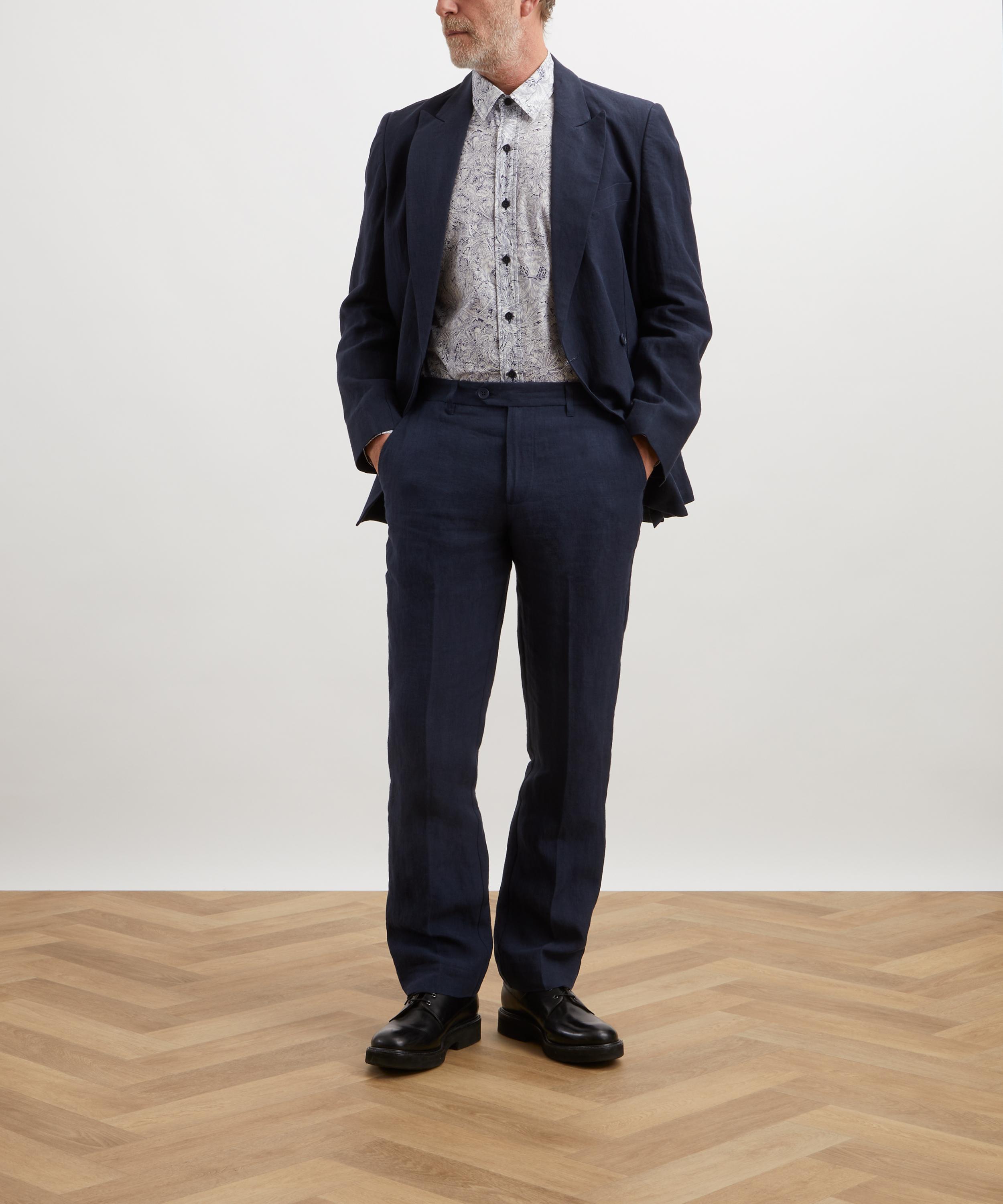Liberty - Classic Fit Tana Lawn™ Shirt in Indigo Morris image number 1