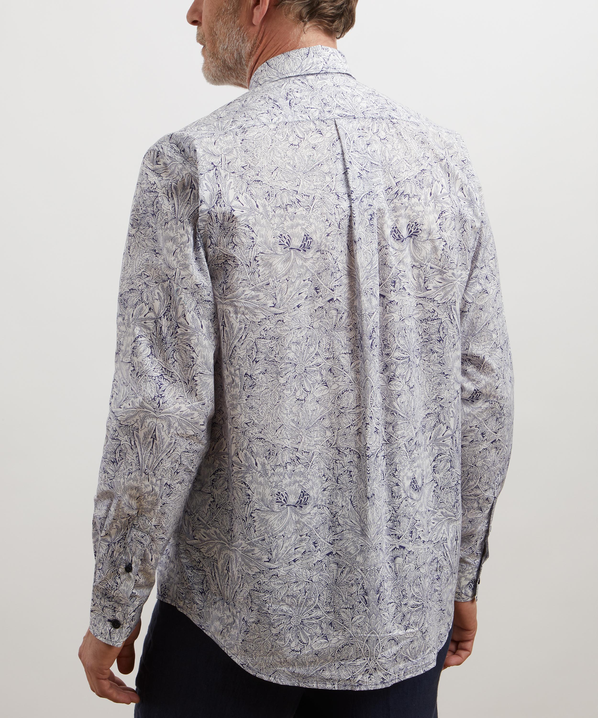 Liberty - Classic Fit Tana Lawn™ Shirt in Indigo Morris image number 3