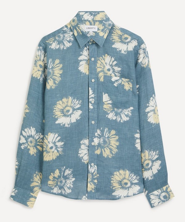 Liberty - Lasenby Hemp Shirt in Klein Daisies image number null