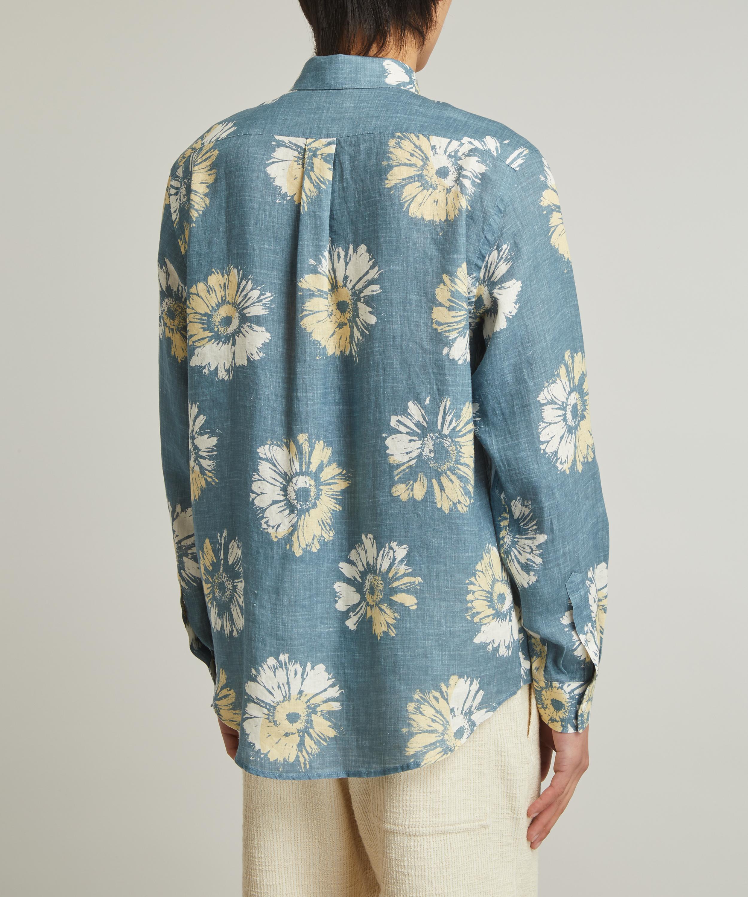 Liberty - Lasenby Hemp Shirt in Klein Daisies image number 3