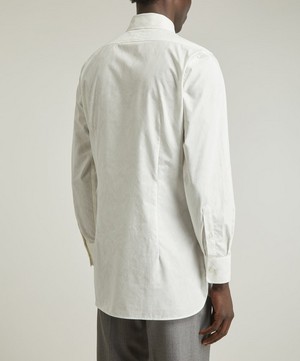 Liberty - New British Tailored Fit Formal Cotton Poplin Shirt in Ianthe Shadow image number 3