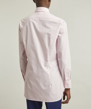 Liberty - New British Tailored Fit Formal Cotton Poplin Shirt in Solstice image number 3