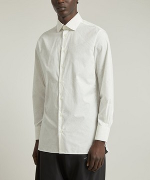 Liberty - New British Regular Fit Formal Cotton Poplin Shirt in Ianthe Shadow image number 2