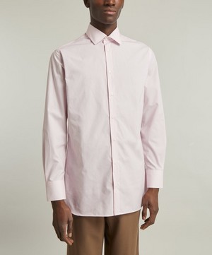 Liberty - New British Regular Fit Formal Cotton Poplin Shirt in Solstice image number 2