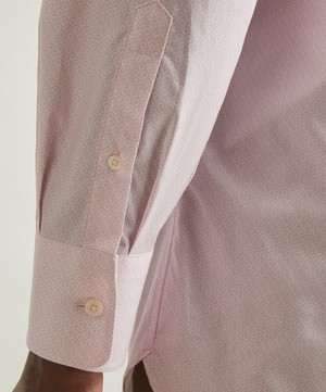 Liberty - New British Regular Fit Formal Cotton Poplin Shirt in Solstice image number 4