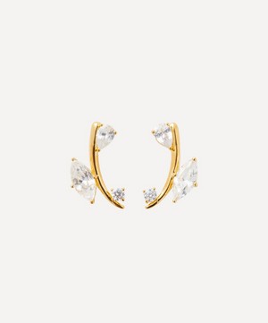 Anissa Kermiche - Gold-Plated Vermeil Silver Wandering Eye Stud Earrings image number 0