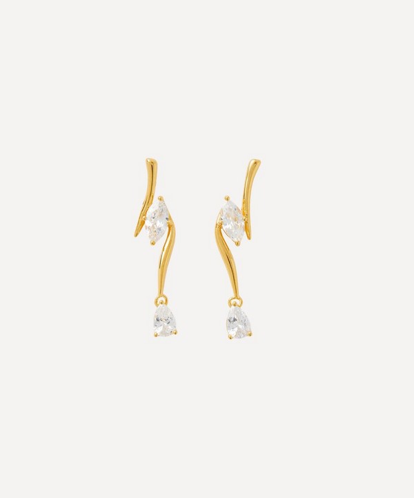 Anissa Kermiche - Gold-Plated Vermeil Silver Flagrante Stud Earrings image number null