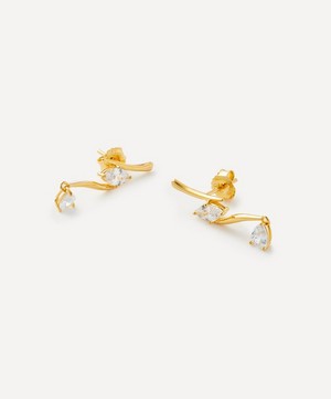Anissa Kermiche - Gold-Plated Vermeil Silver Flagrante Stud Earrings image number 1