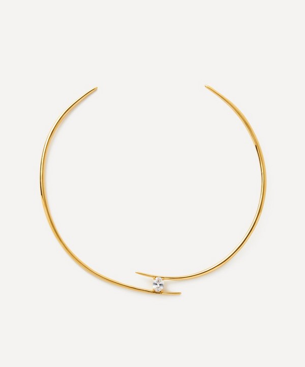 Anissa Kermiche - Gold-Plated Vermeil Silver Caught In The Act Collar Necklace image number null