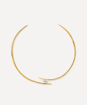 Anissa Kermiche - Gold-Plated Vermeil Silver Caught In The Act Collar Necklace image number 0