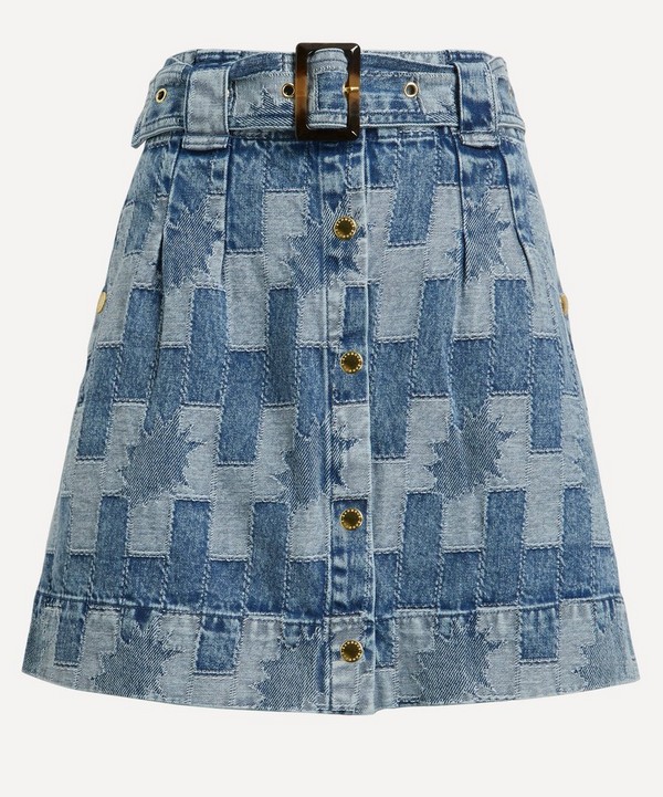 Barbour - Bowhill Patchwork Denim Mini-Skirt image number null