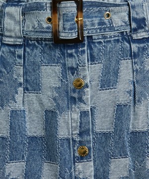 Barbour - Bowhill Patchwork Denim Mini-Skirt image number 1