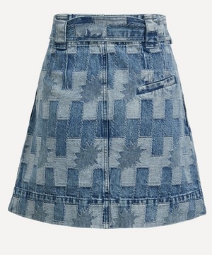 Barbour - Bowhill Patchwork Denim Mini-Skirt image number 2