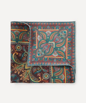 Liberty - Paisley Silk Twill Pocket Square image number 0