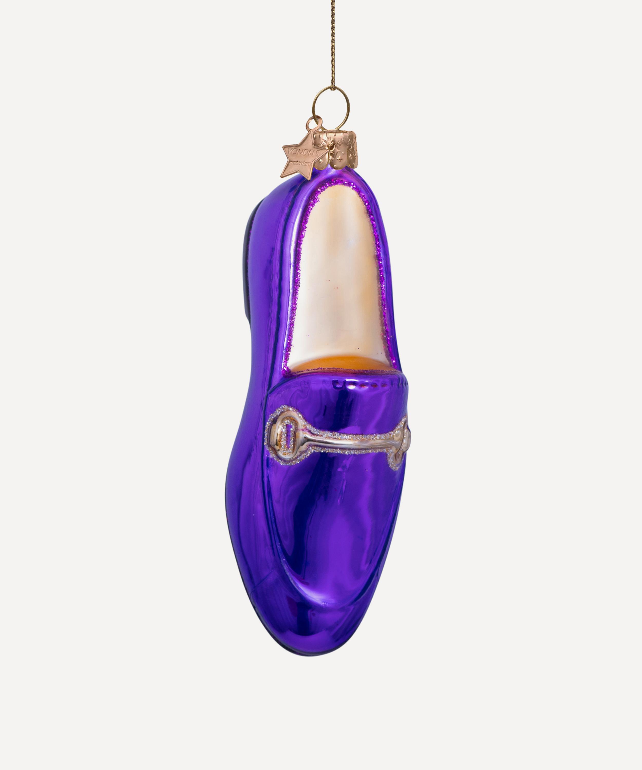 Christmas - Purple Horse Bit Loafer Ornament image number 0