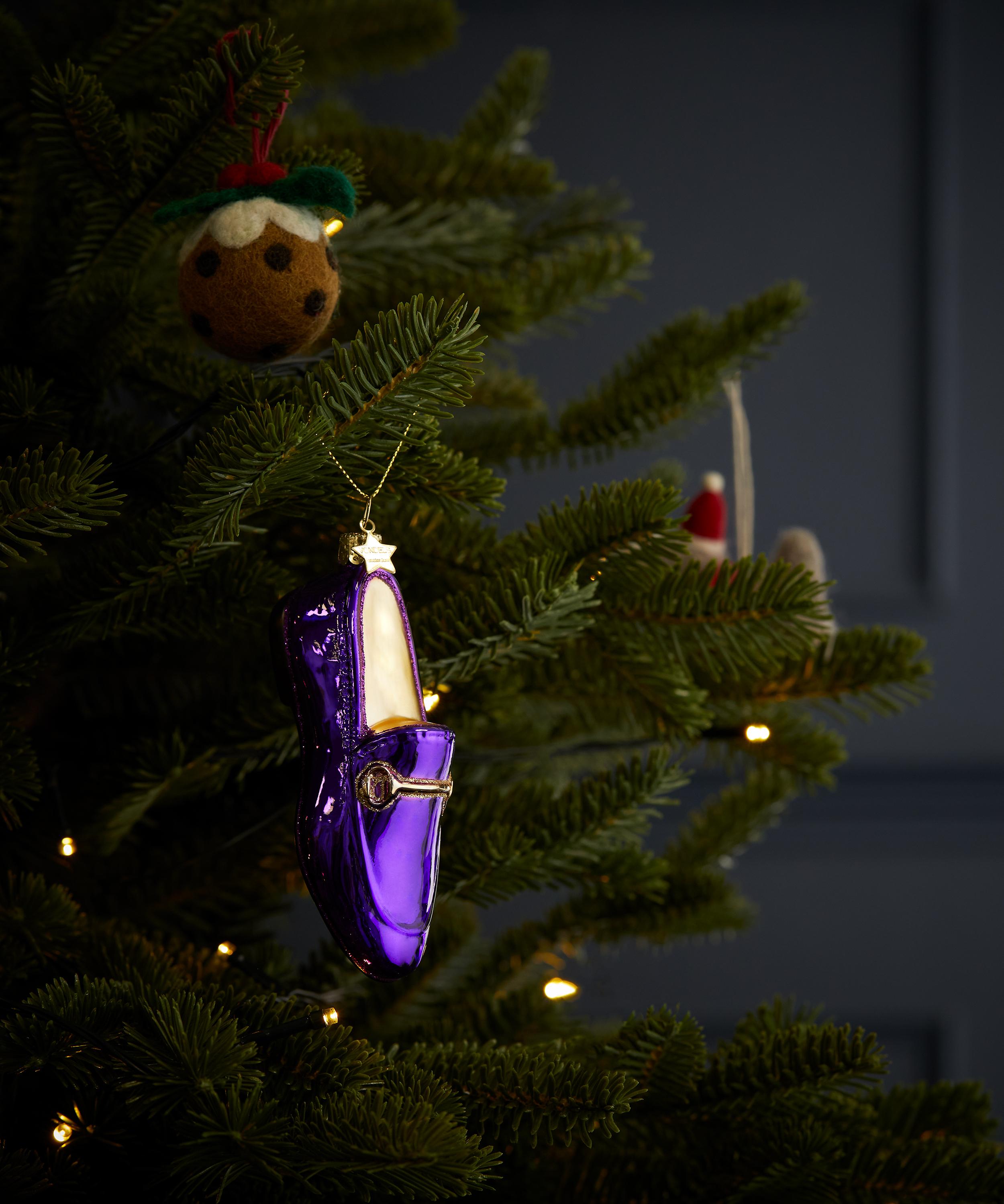 Christmas - Purple Horse Bit Loafer Ornament image number 1