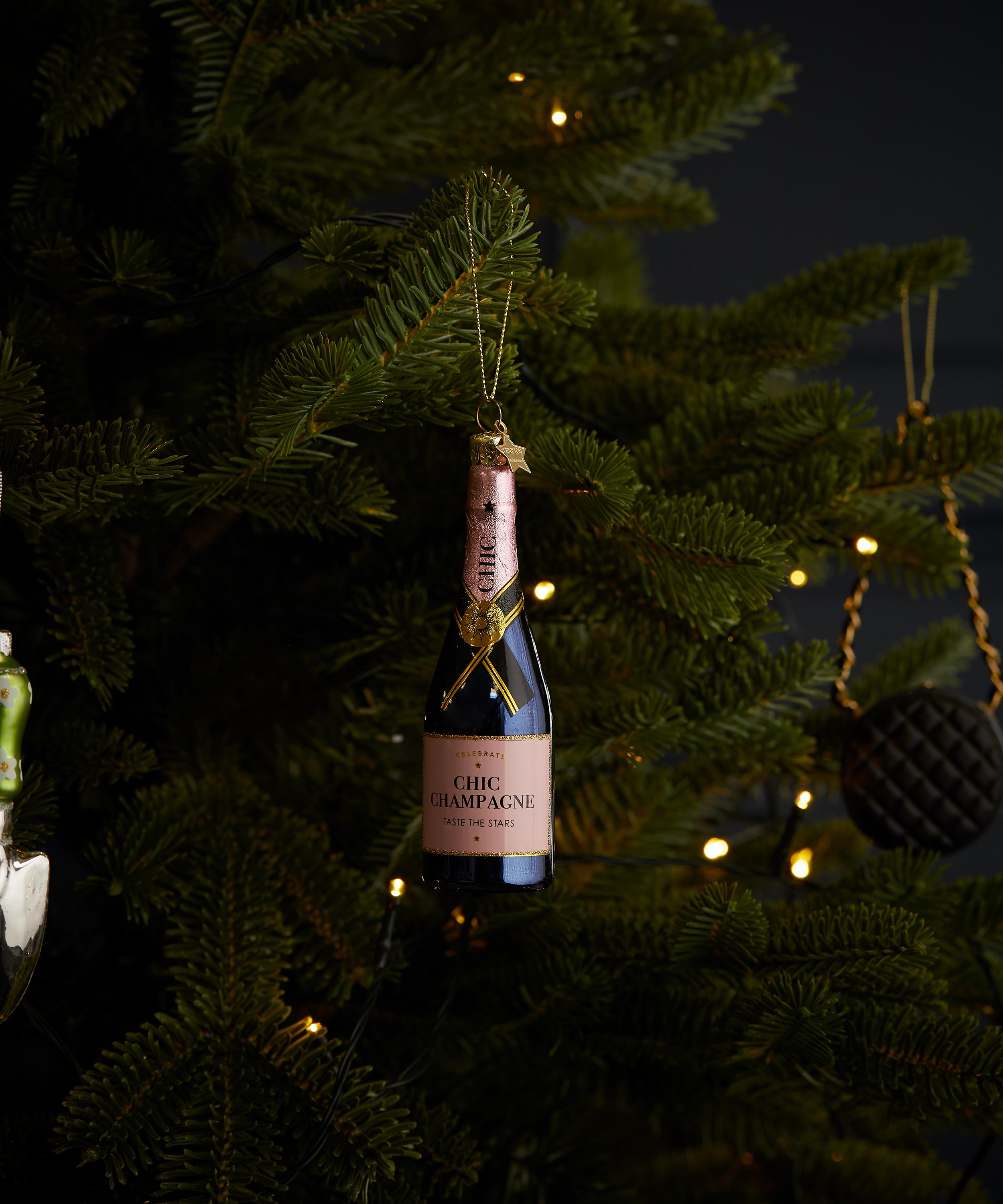 Christmas - Pink Champagne Ornament image number 1