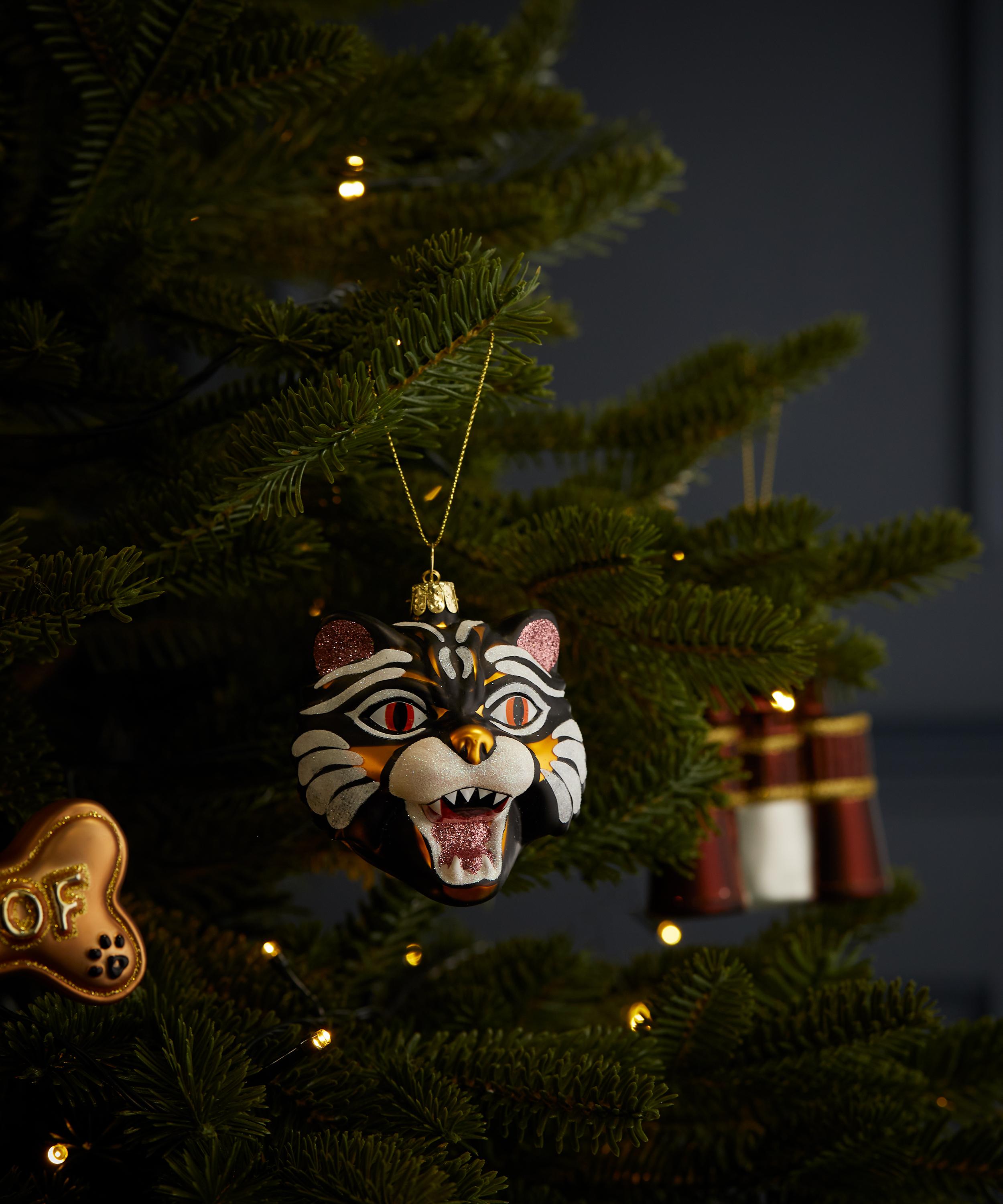 Christmas - Tiger Head Ornament image number 1