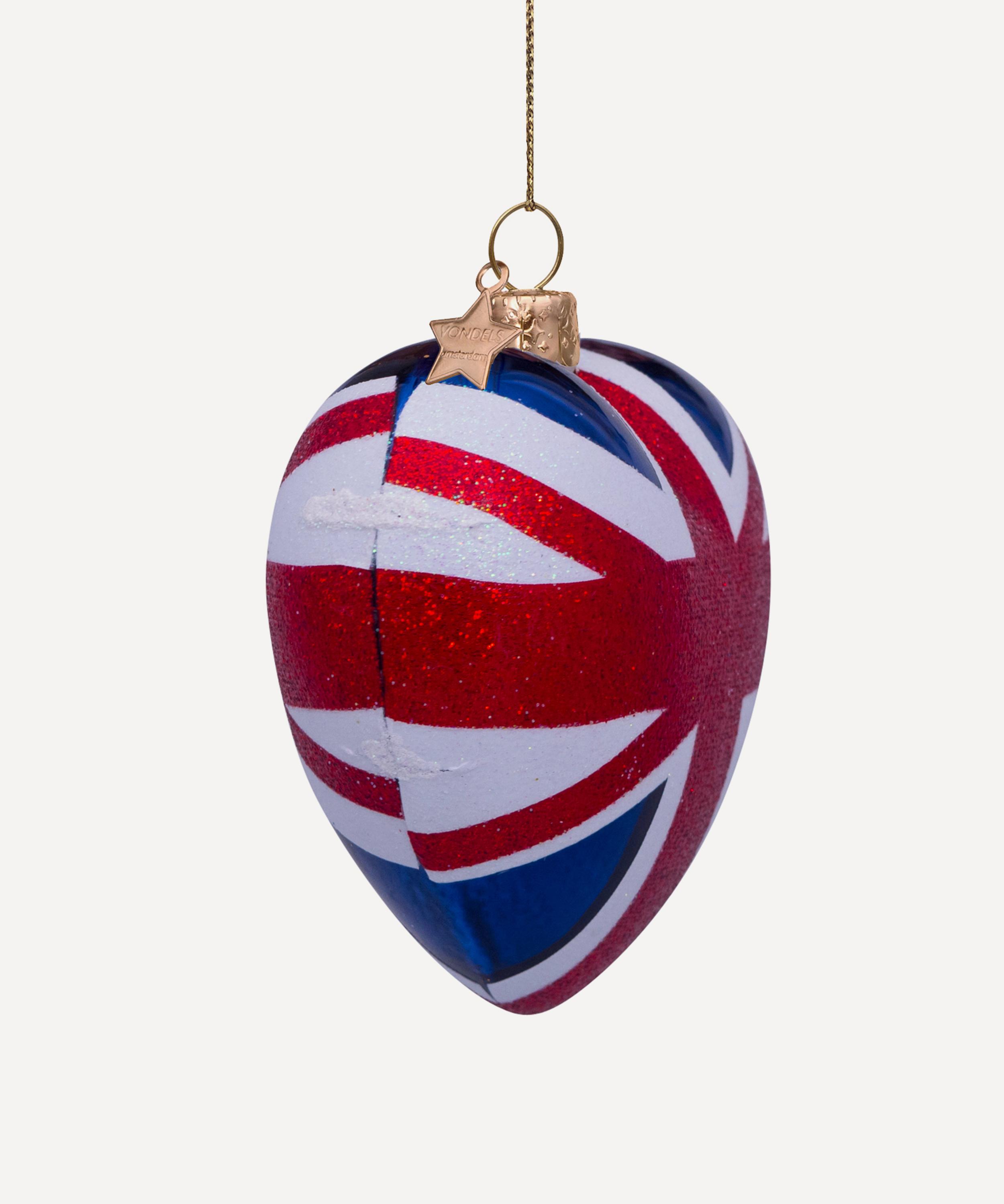 Christmas - British Flag Heart Ornament image number 2