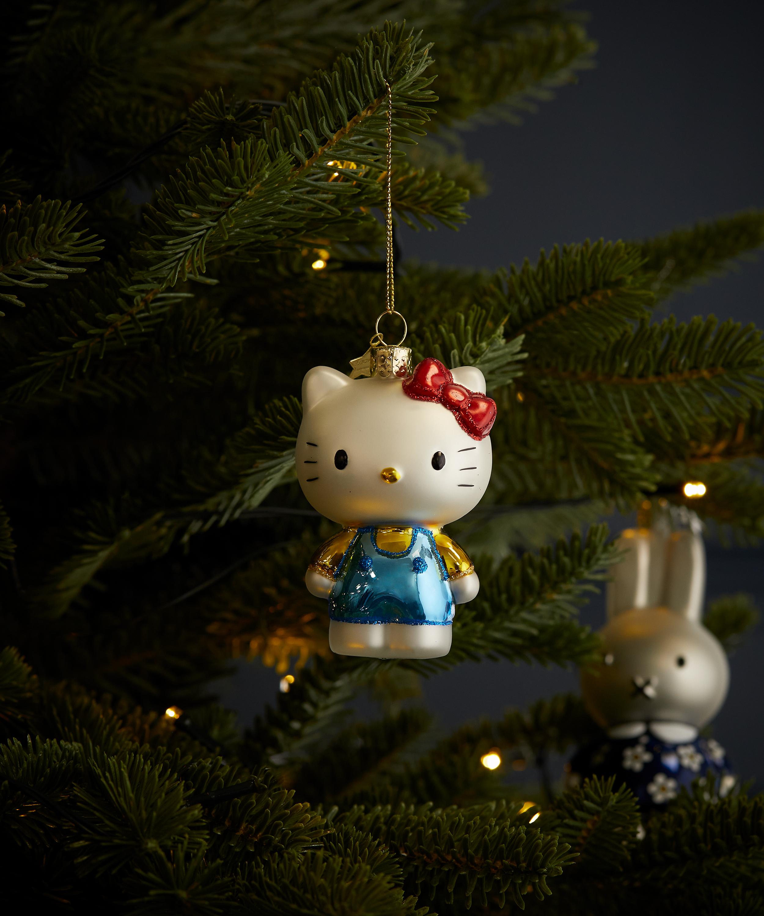 Christmas - Hello Kitty in Blue Pantsuit Tree Ornament image number 1