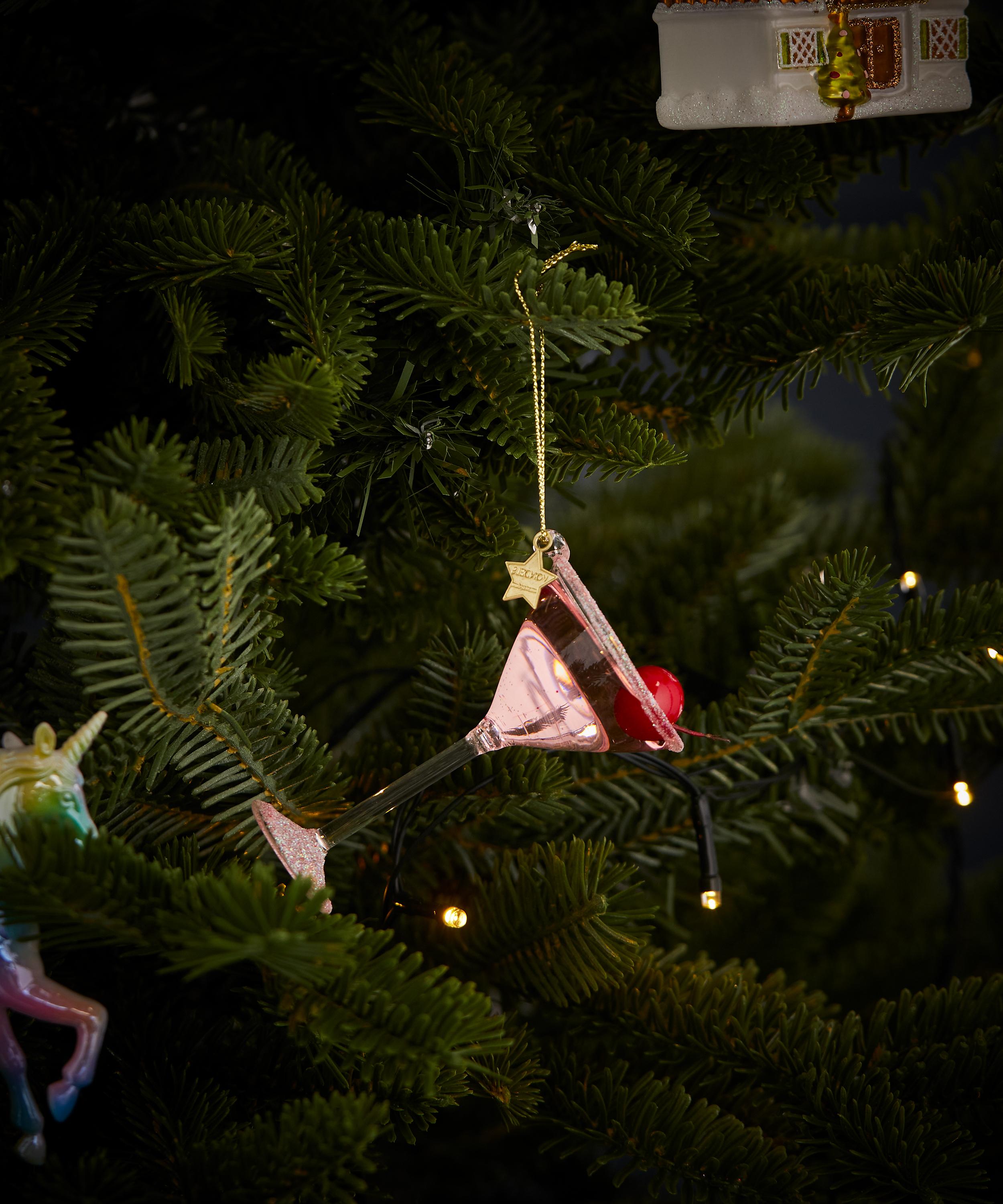 Christmas - Pink Cosmopolitan Ornament image number 1