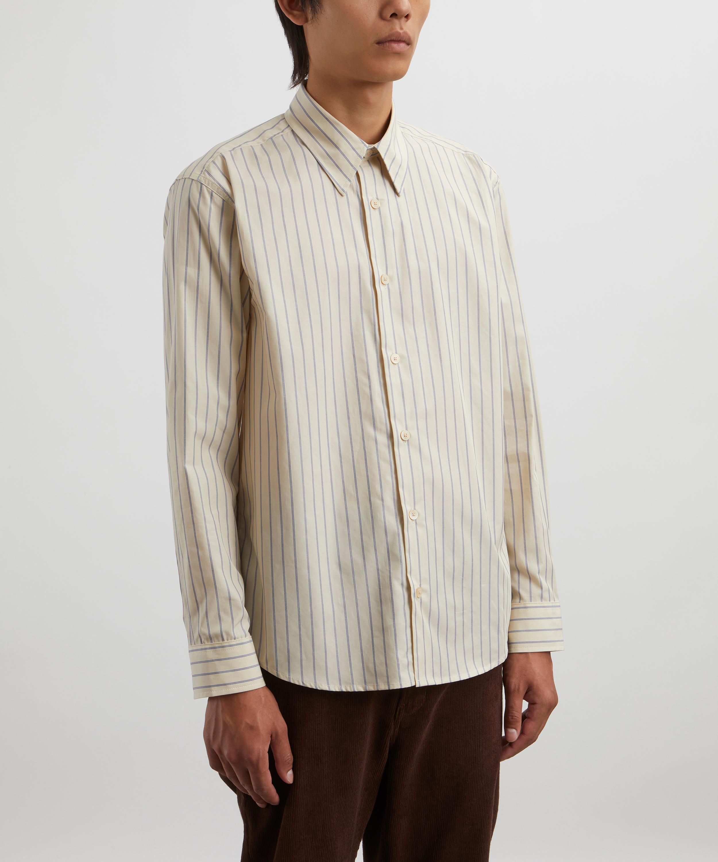 NN07 - Quinsy 5322 Khaki Stripe Supima Cotton Shirt image number 2