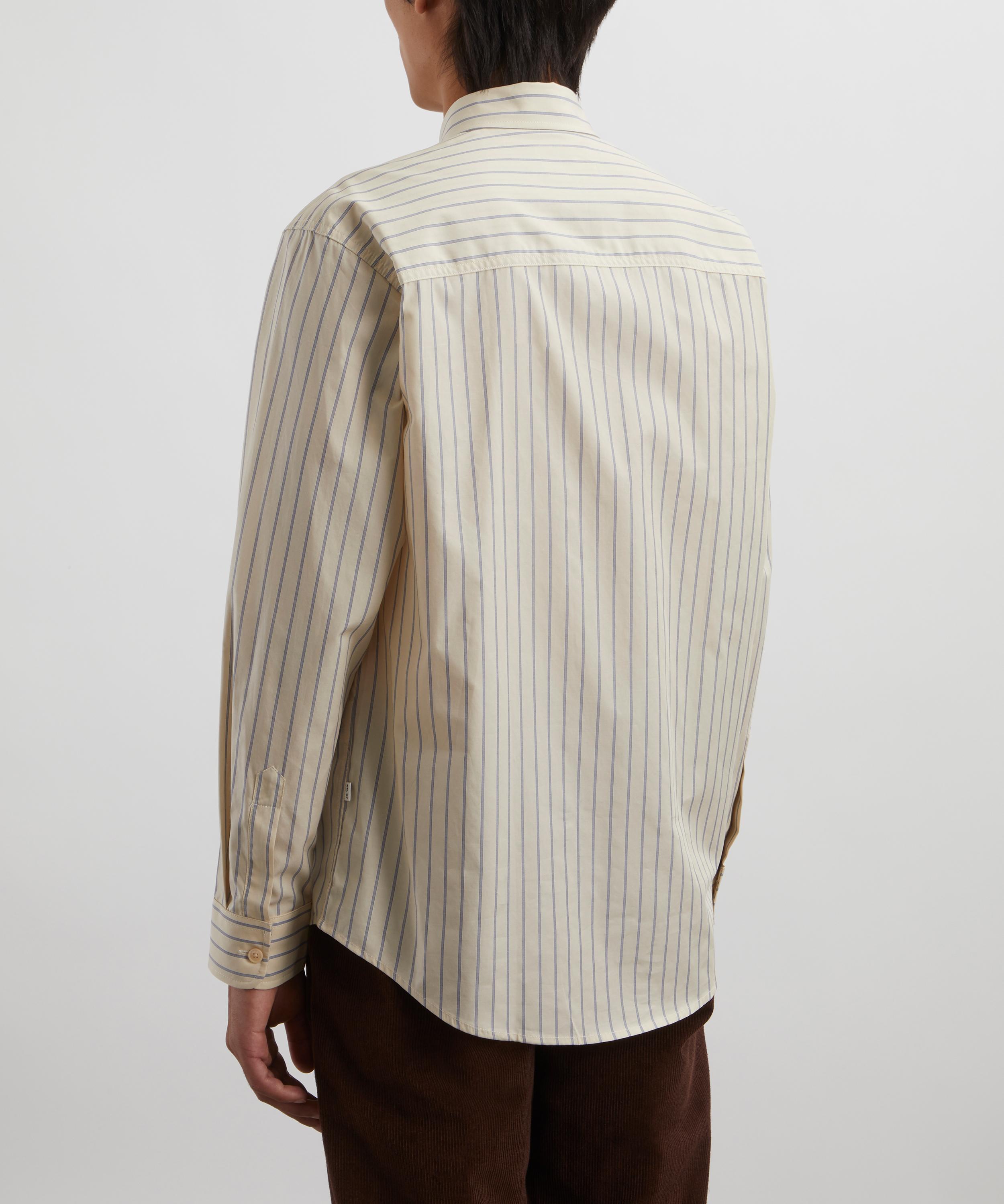 NN07 - Quinsy 5322 Khaki Stripe Supima Cotton Shirt image number 3