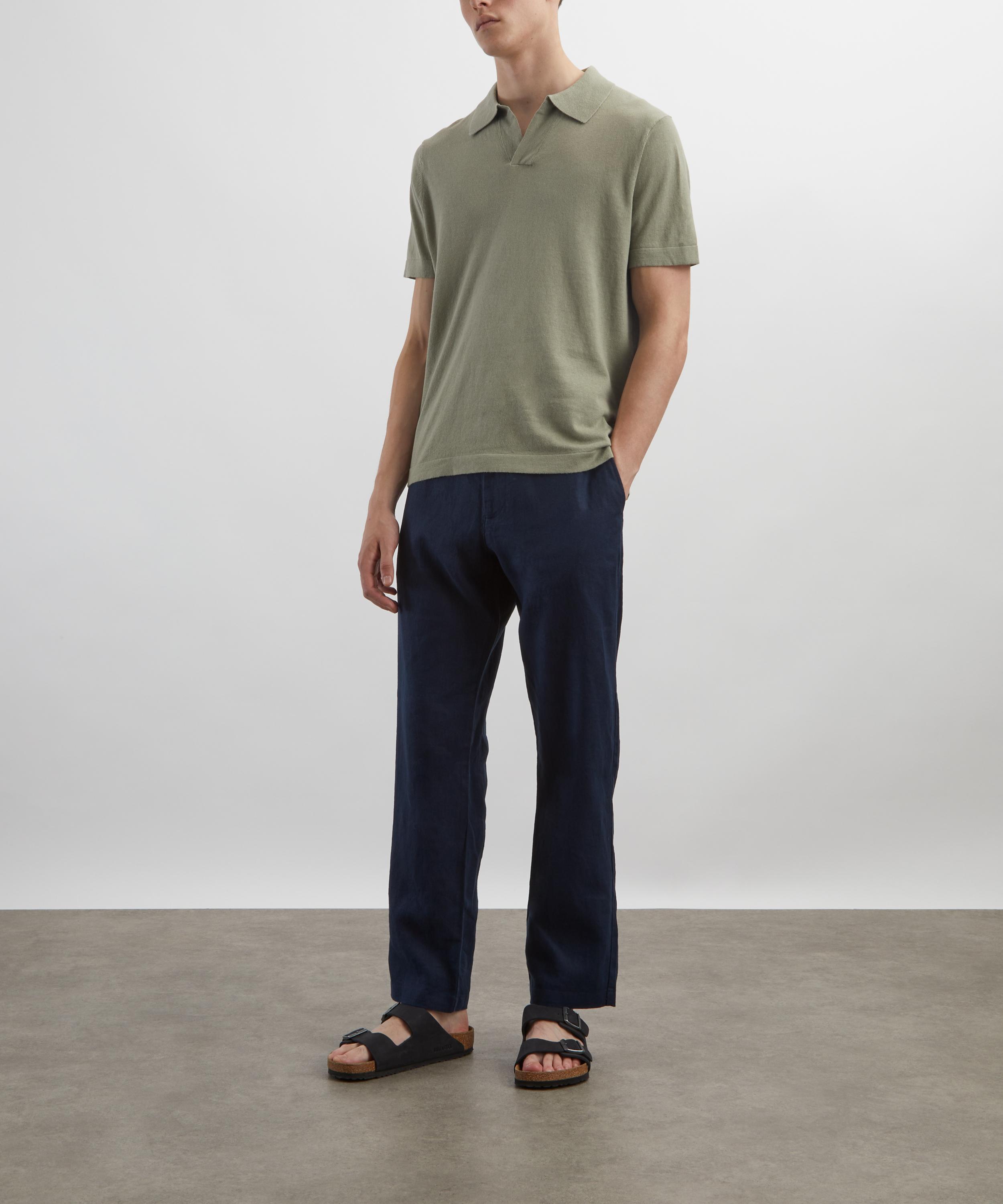 NN07 - Ryan Knitted Linen-Blend Polo image number 1