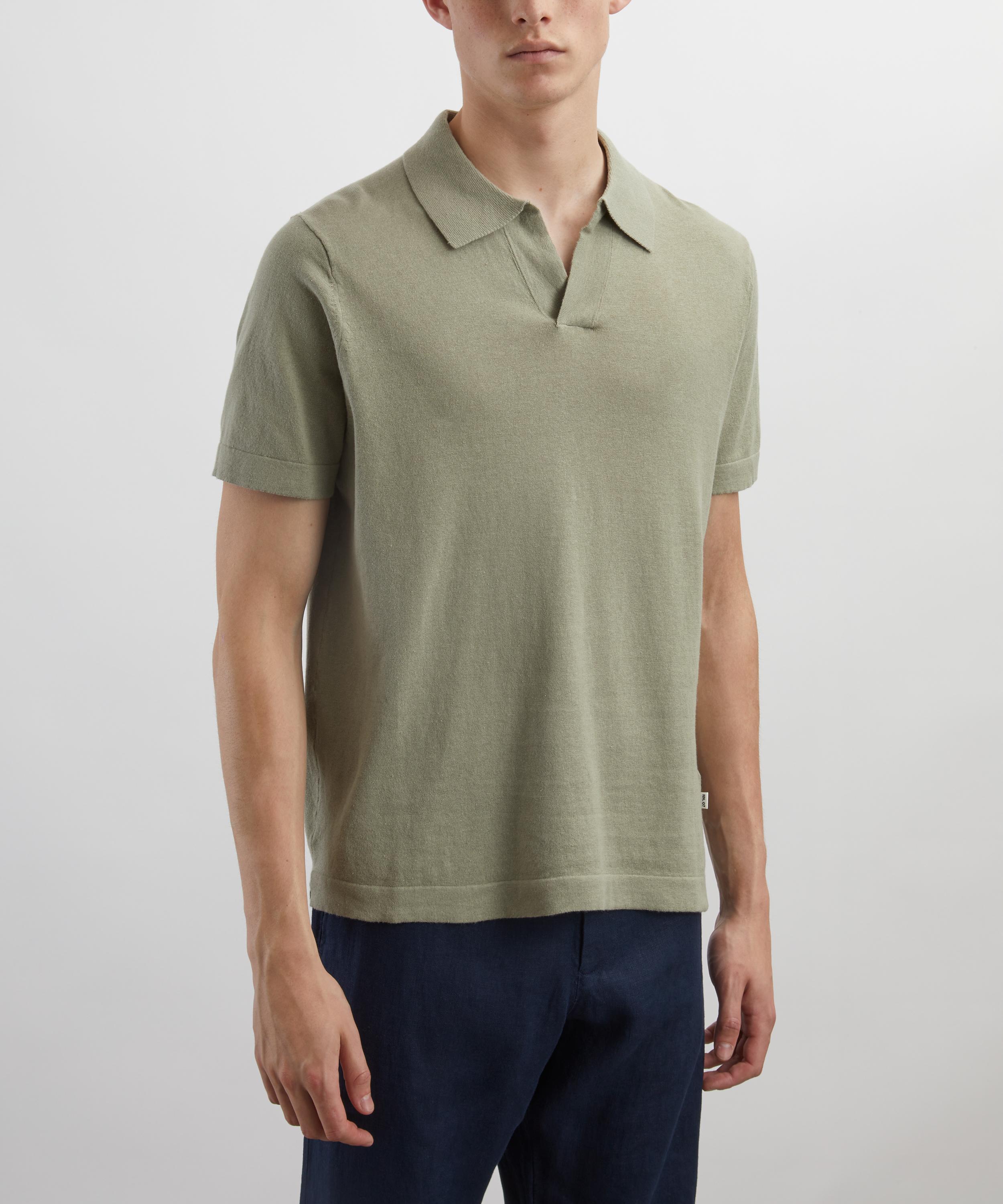 NN07 - Ryan Knitted Linen-Blend Polo image number 2