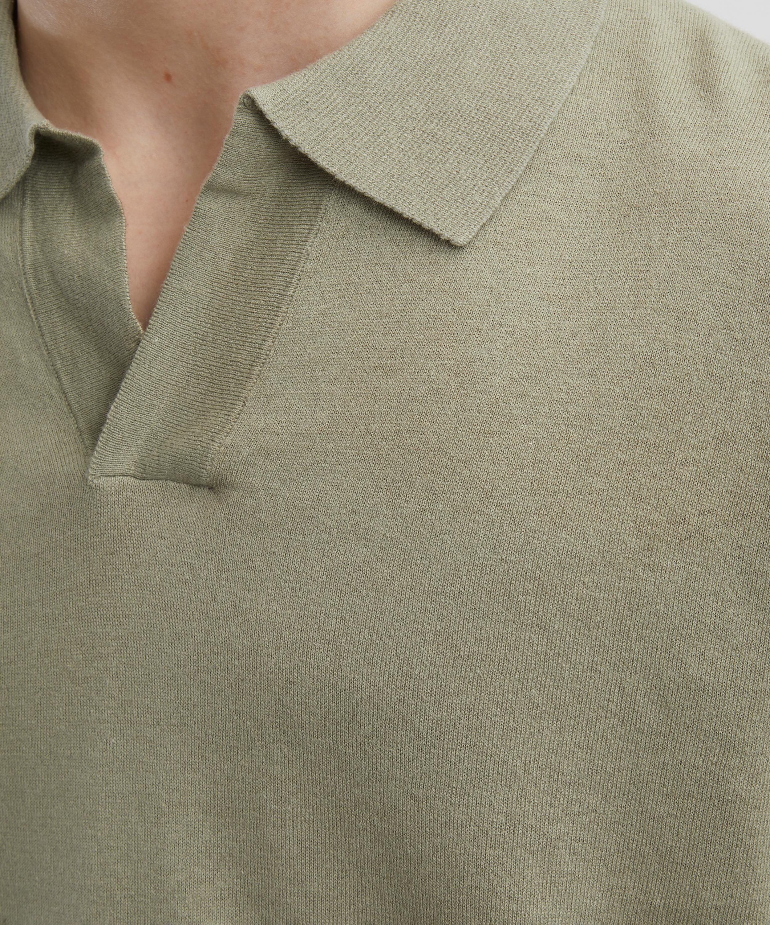 NN07 - Ryan Knitted Linen-Blend Polo image number 4