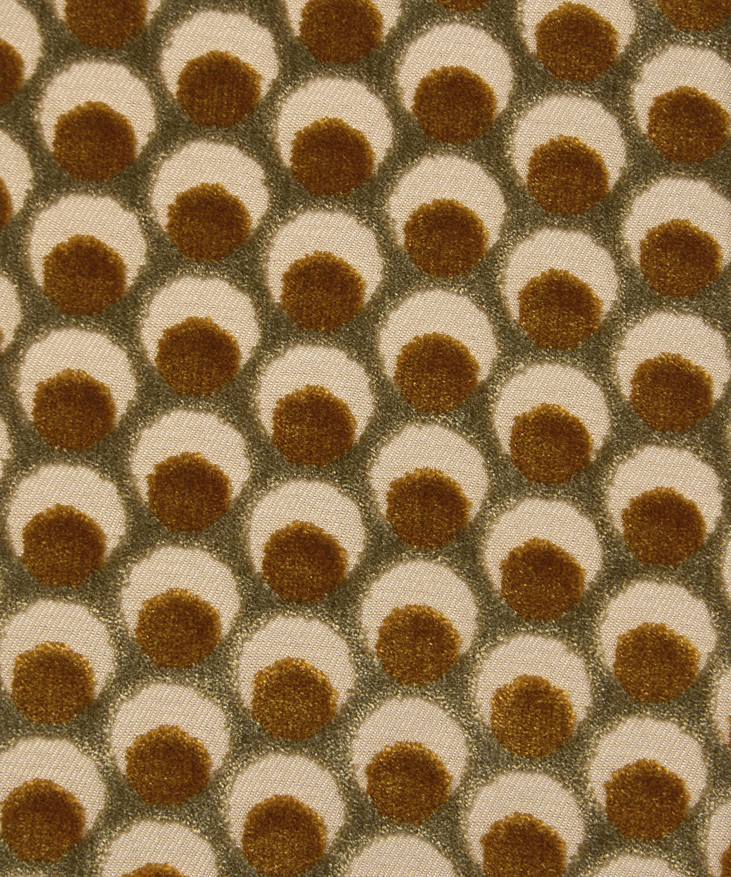 Liberty Interiors - Ottoman Spot Cut Velvet in Fennel image number 0