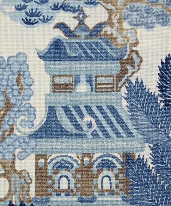Liberty Interiors - Floating Pavilion Guro Linen in Lapis image number null