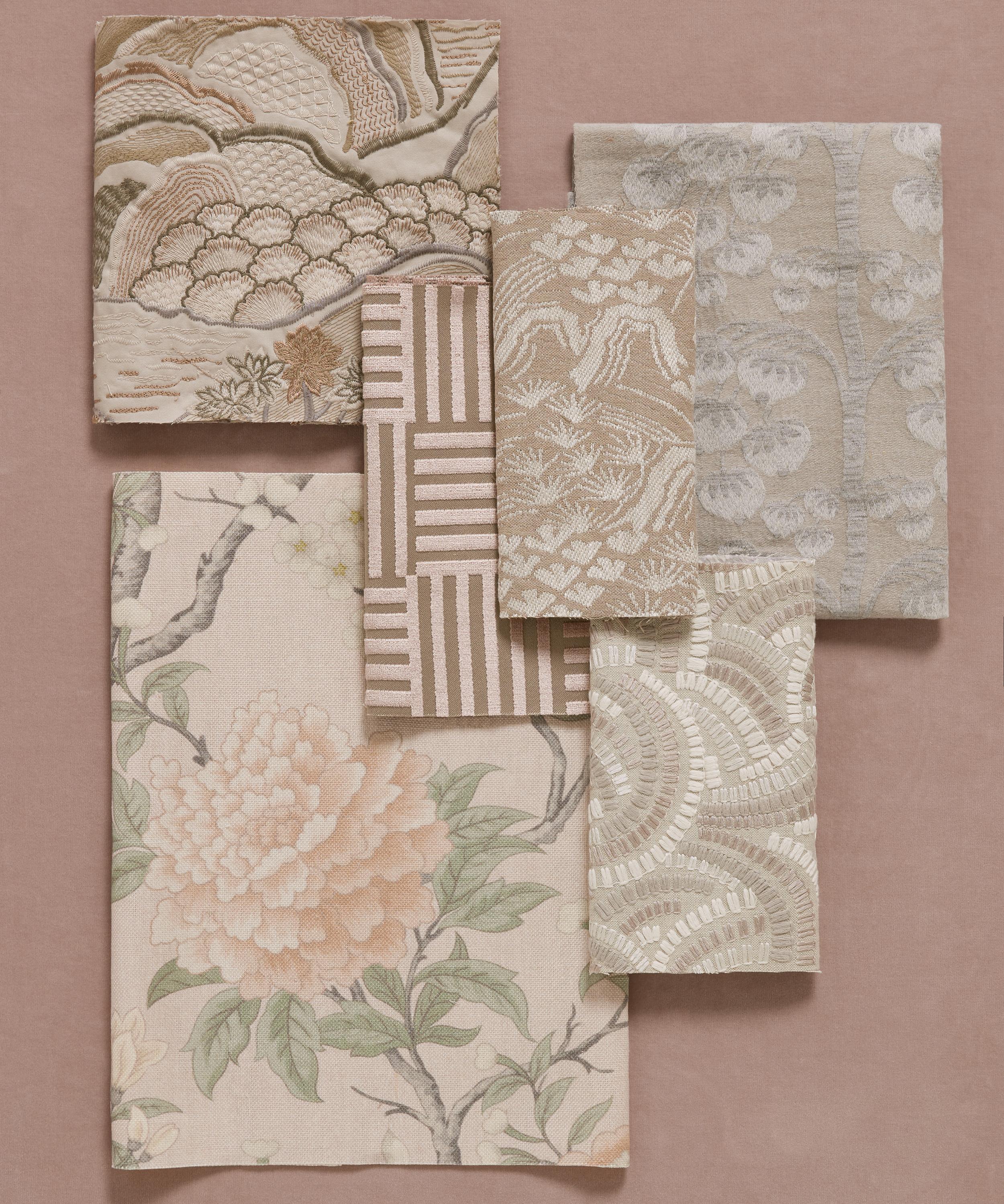 Liberty Interiors - Porcelain Trail Guro Linen in Ointment image number 1