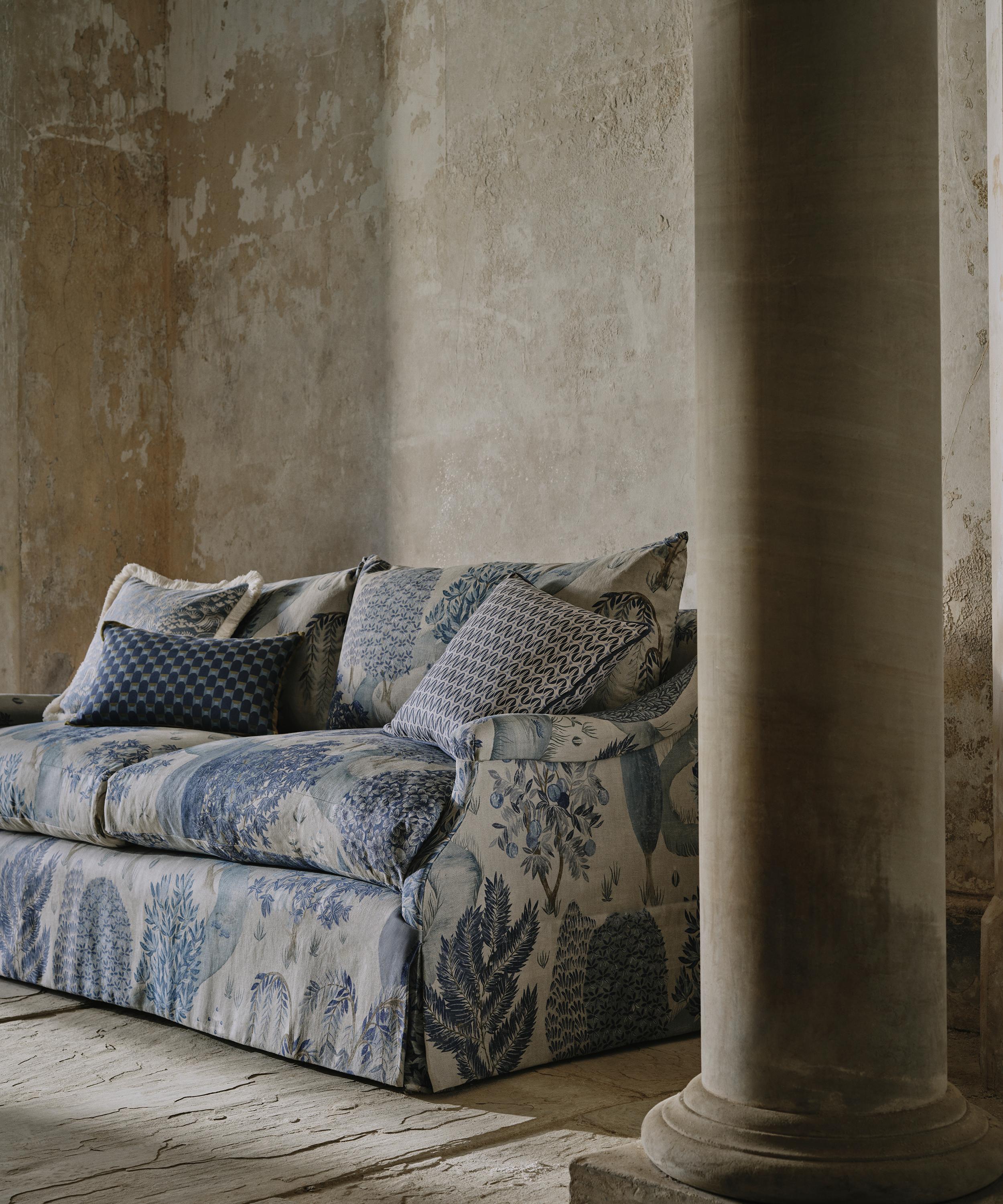 Liberty Interiors - Enchanted Wood Wycombe Linen in Lapis image number 1