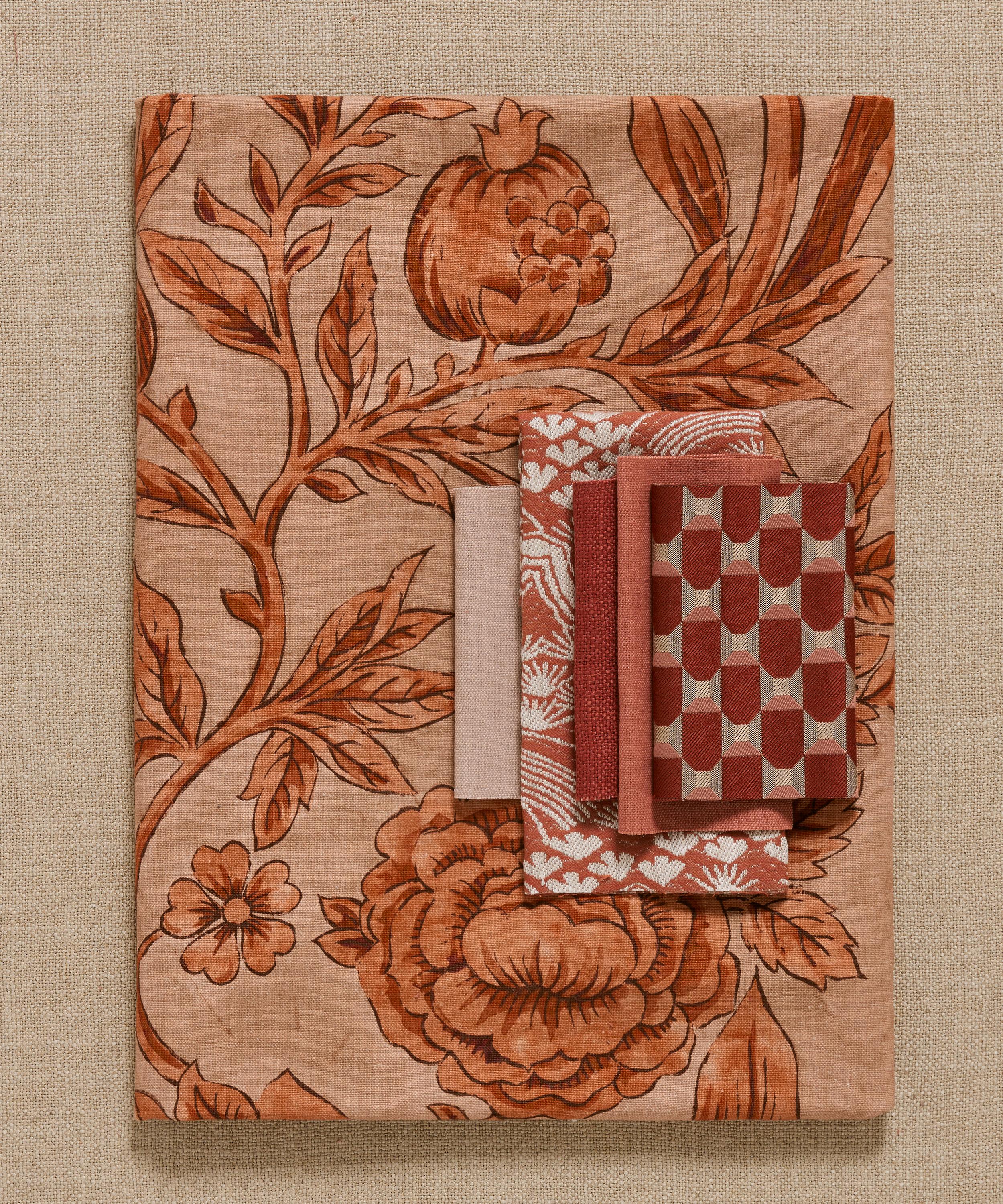 Liberty Interiors - Sambourne Vine Wycombe Linen in Cinnabar image number 1