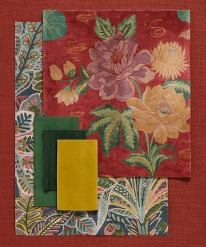 Liberty Interiors - Lotus Garden Downley Velvet in Lacquer image number 1