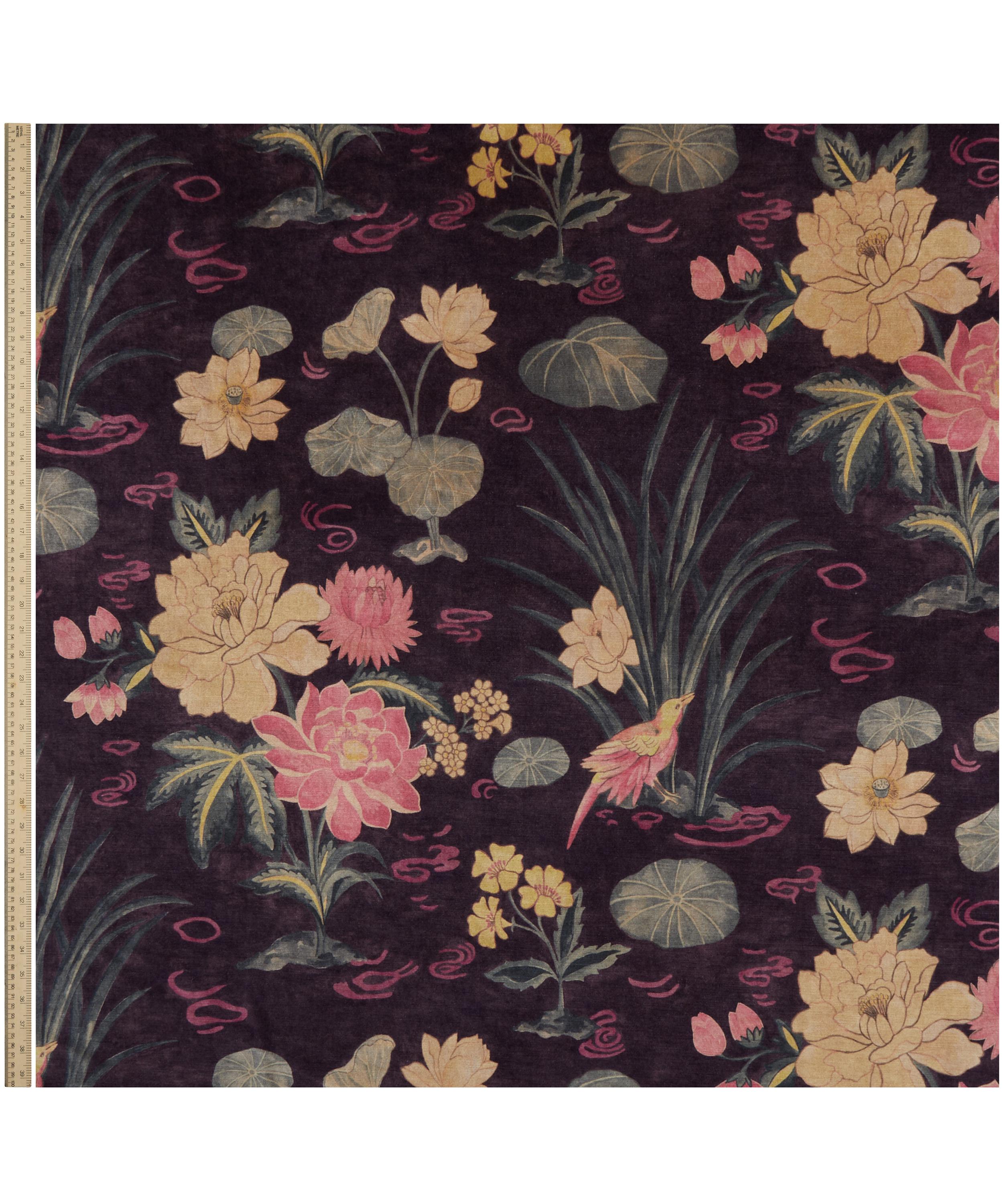 Liberty Interiors - Lotus Garden Downley Velvet in Brinjal image number 2