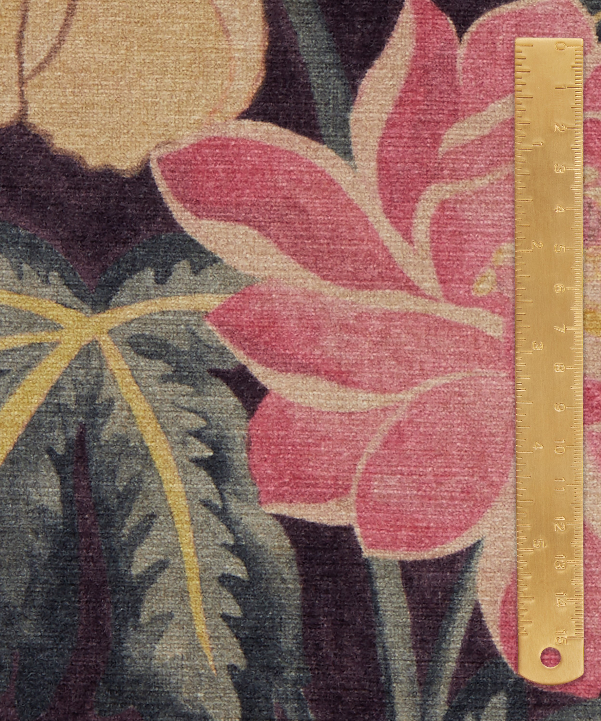 Liberty Interiors - Lotus Garden Downley Velvet in Brinjal image number 5