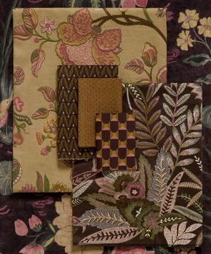 Liberty Interiors - Lotus Garden Downley Velvet in Brinjal image number 6
